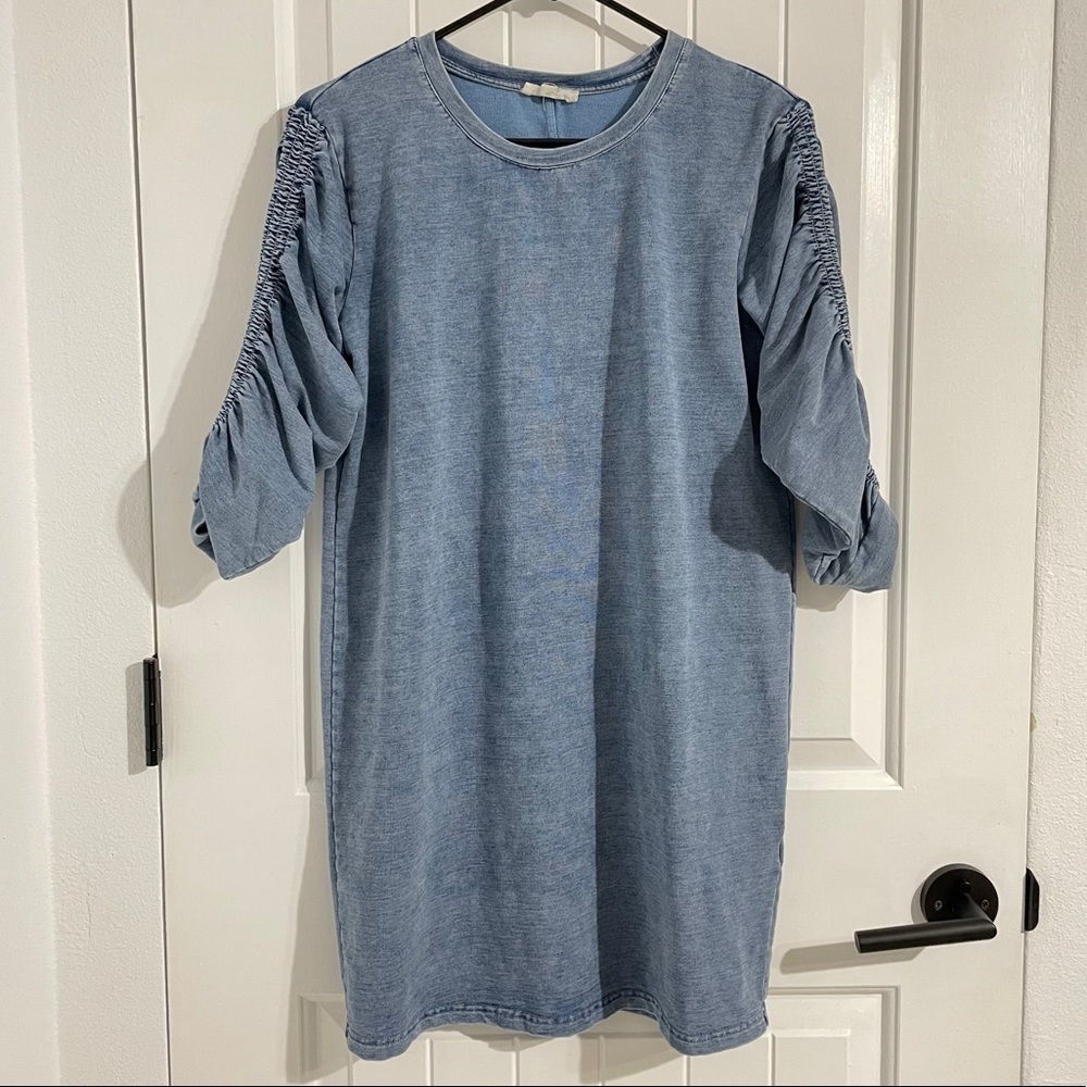 Jane & Delancey Stretchy Faux Denim Dress